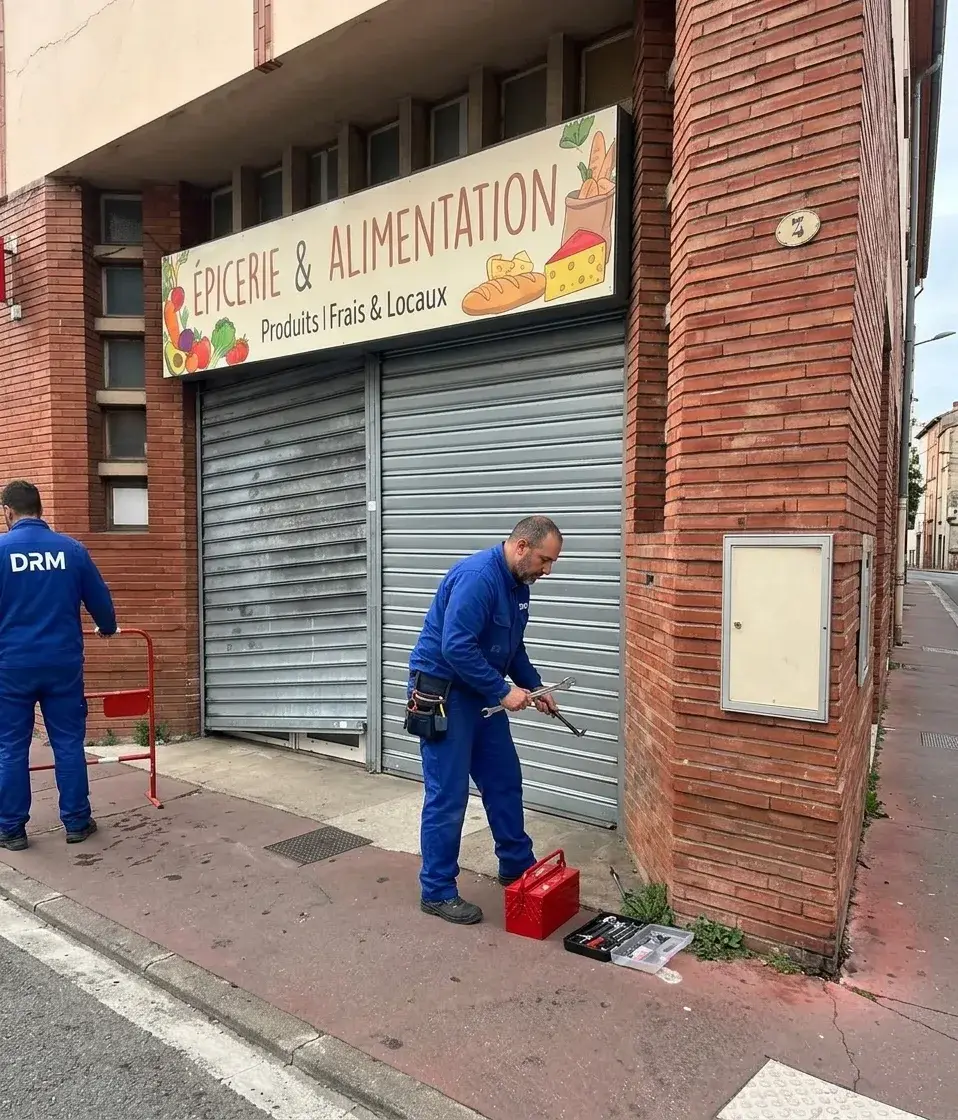 Rideau de boutique débloqué — Rideau métallique à Neuilly-sur-Seine Rideau de boutique débloqué — Rideau métallique à Neuilly-sur-Seine